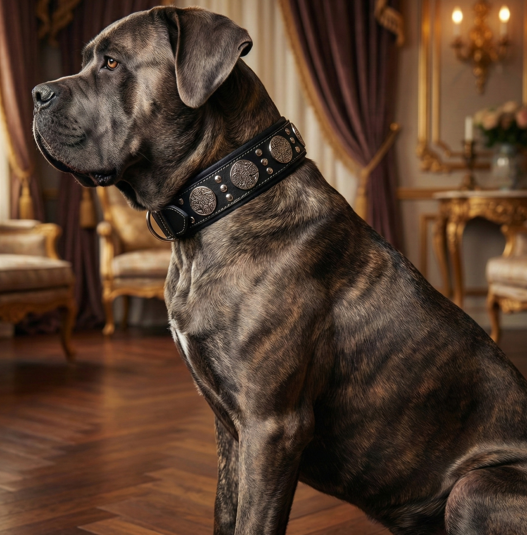 Leon wearing One True Collar